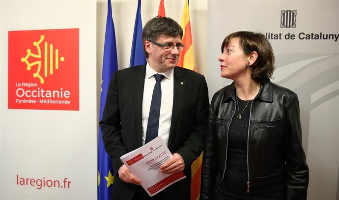 Carles Puigdemont y Carole Delga