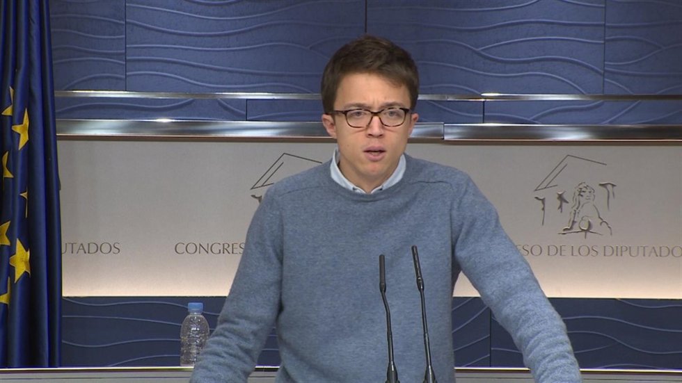Errejón será portavoz de Unidos Podemos en la Comisión Constitucional del Congre