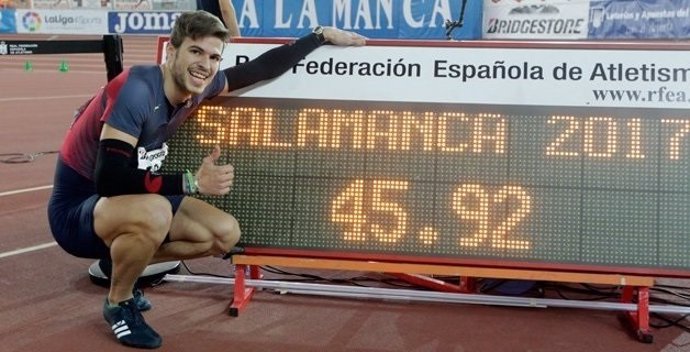 Óscar Husillos 400 metros Campeonato España Salamanca