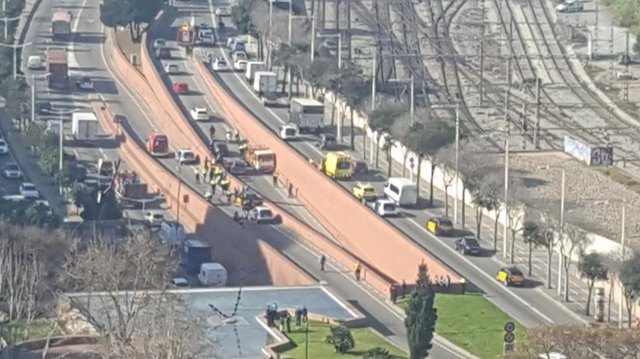 Detenido por robar un camión de butano en Ronda Litoral de Barcelona