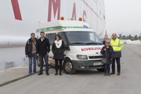 El Puerto de Motril (Granada) apoya el traslado de una ambulancia medicalizada a la zona de Nador
