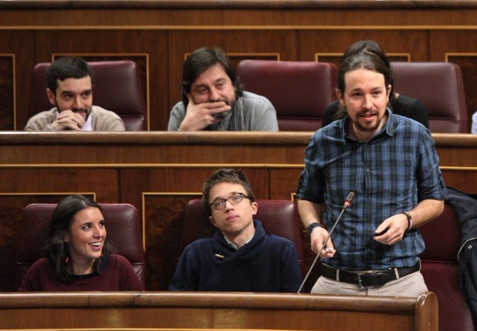 Irene Montero, Íñigo Errejón y Pablo Iglesias