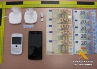 Dos detenidos en Tobarra con 1.030 dosis de cocaína previstas para su venta