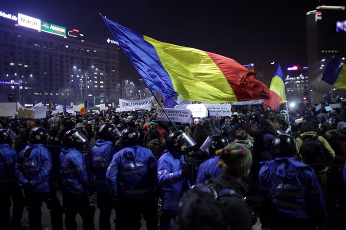 Manifestación en Bucarest contra el Gobierno