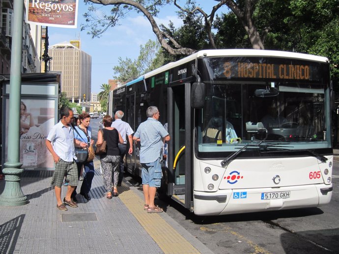 Autobús, Urbano, EMT, gente, usuarios, viajeros