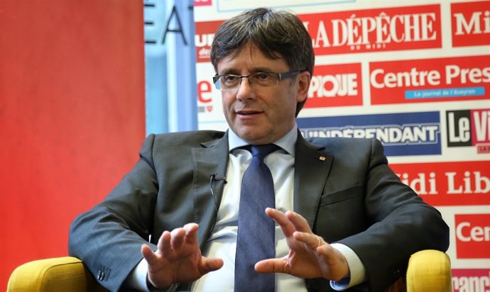El president de la Generalitata,  Carles Puigdemont