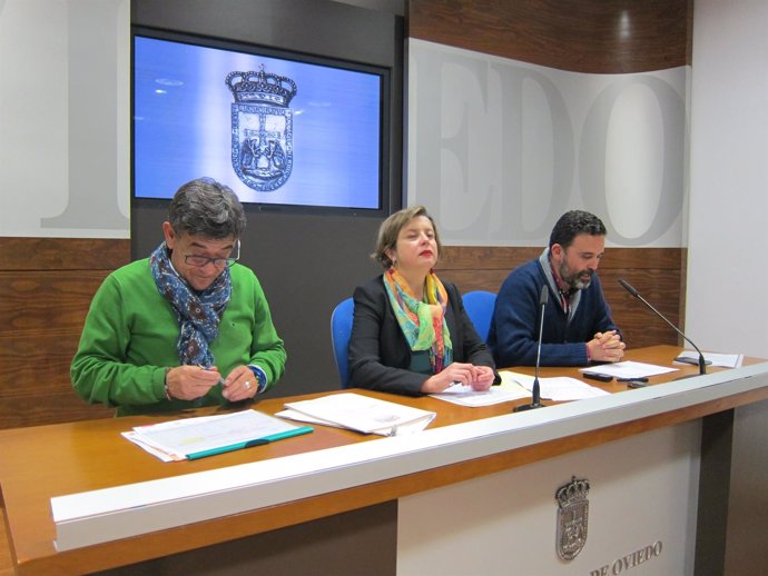 Rueda de prensa de Fernández, Taboada y Ramos para explicar sus presupuestos. 