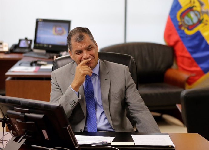 Rafael Correa, en las elecciones presidenciales 