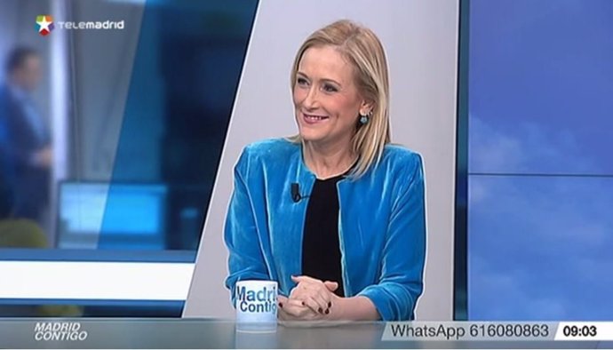 Cristina Cifuentes en Telemadrid 