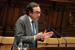 El conseller de Territori, Josep Rull, al Parlament