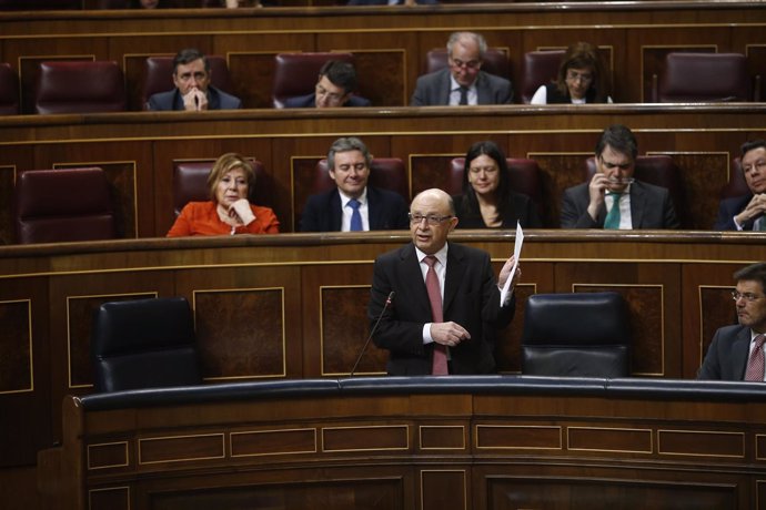 Cristóbal Montoro en el Congreso de los Diputados