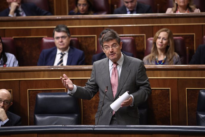 Rafael Catalá en la sesión de control al Gobierno en el Congreso