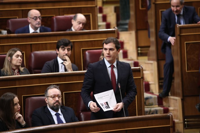 Albert Rivera en la sessió de control al Govern espanyol al Congrés