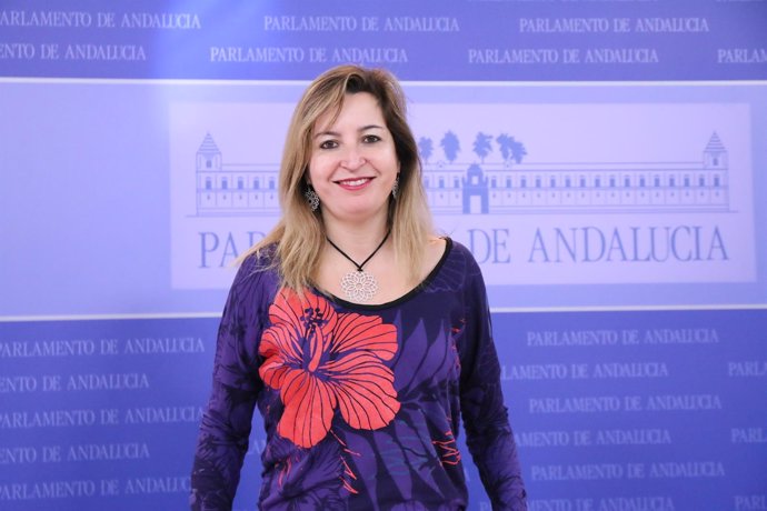 La presidenta del grupo parlamentario Podemos Andalucía, Carmen Lizárraga
