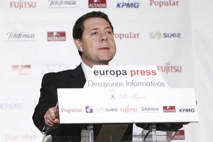 Emiliano García-Page en els Esmorzars d'Europa  Press