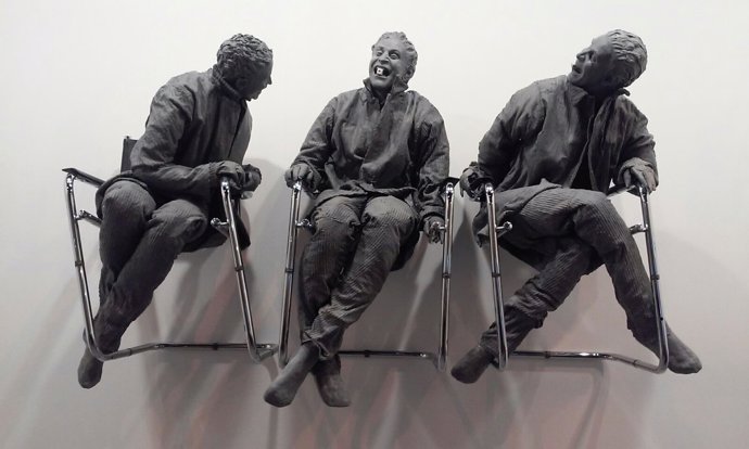 'Three Man Laughing At One', De Juan Muñoz, En ARCO
