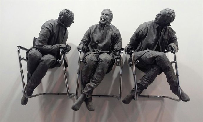 'Three Man Laughing At One', De Juan Muñoz, a ARCO