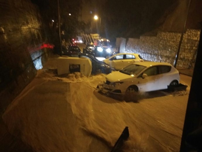 Inundaciones Lluvia granizo cerrado de calderón