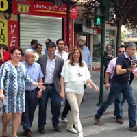 Susana Díaz cierra con Cuenca su ronda de reuniones con alcaldes de capitales