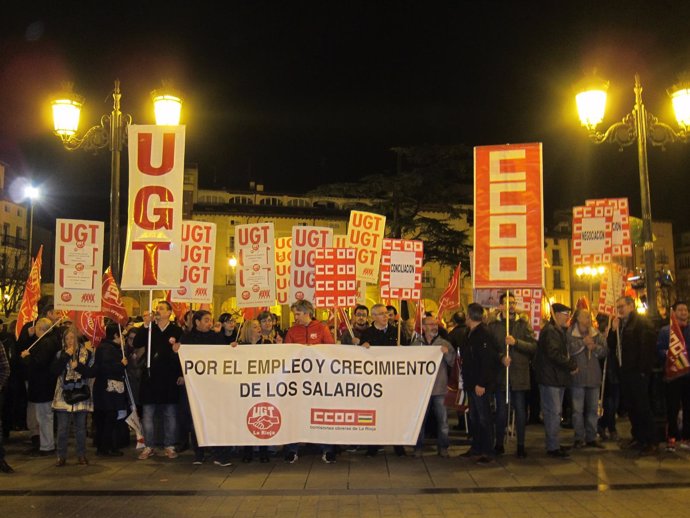           Concentración UGT Y CCOO                     