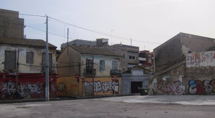 Imagen del barrio del Cabanyal, entorno calle Lluís Despuig                  