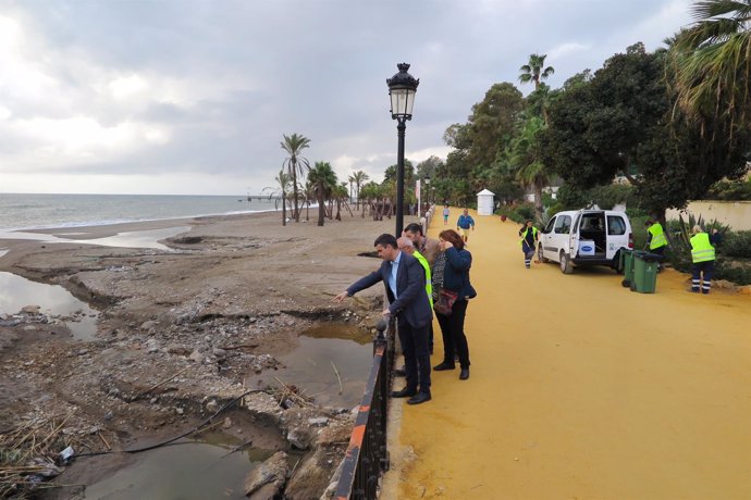 José Bernal paseo marítimo Marbella temporal lluvias inundaciones