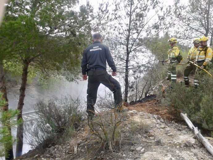 Imágen del incendio 