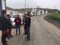 La Diputación estudia la solución a las inundaciones por lluvia en varias calles de Santiago de Calatrava