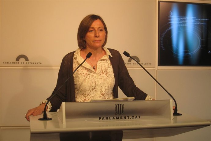 La presidenta del Parlament, Carme Forcadell