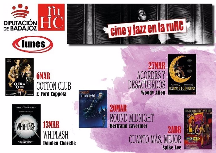 Nota Informativa. La R. U. Hernán Cortés Programa Un Nuevo Ciclo De Cine Y Jazz