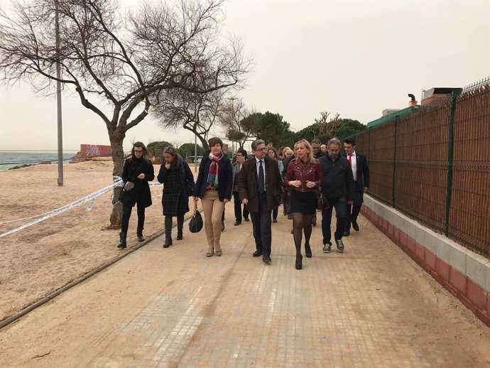 Enric Millo visita Malgrat de Mar