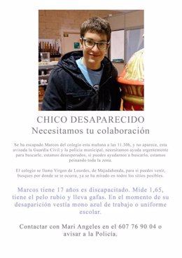 Buscan desaparecido en Majadahonda