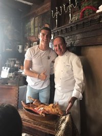 Cristiano Ronaldo se pone las 'botas' en Segovia