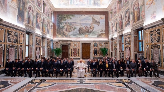 El Papa recibe al Villarreal en audiencia