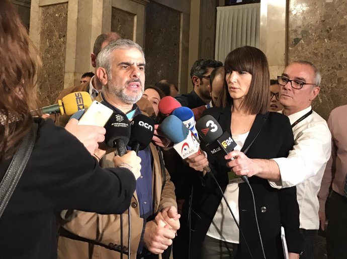 El portavoz de Cs en el Parlament, Carlos Carrizosa