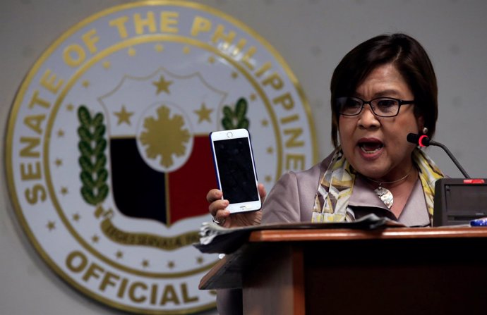 Senadora filipina Leila De Lima 