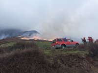 Un incendio afecta a una superficie de 10 hectáreas en la regata de Aritzakun, en Erratzu