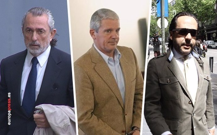 Muntatge dels caps de la trama Gürtel, Correa, Crespo i El Bigotis