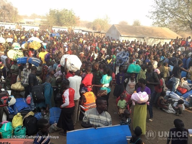 Refugiados sursudaneses en Palorinya (Uganda)