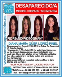 Difunden nuevas imágenes de Diana Quer por países del Este por si fue captada por una red de trata
