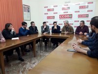 IU apoya a los trabajadores de Deoleo frente al "fondo buitre" al que "le importa un pimiento" la desindustrialización