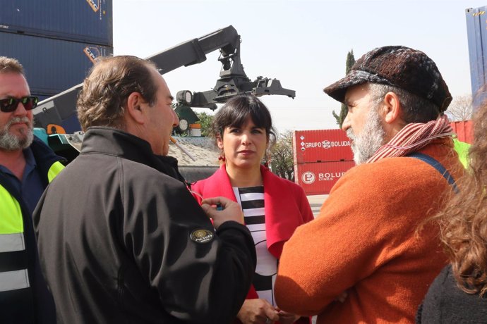 La coordinadora general de Podemos Andalucía, Teresa Rodríguez