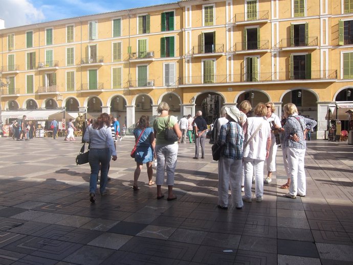 Turistas en Palma