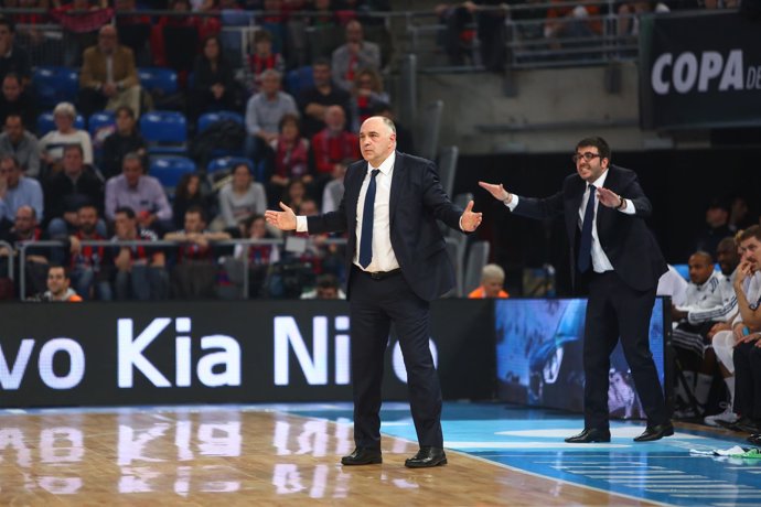 El entrenador del Real Madrid, Pablo Laso