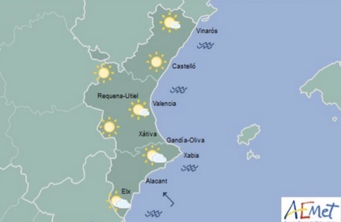 El cielo solo estará parcialmente cubierto en Alicante