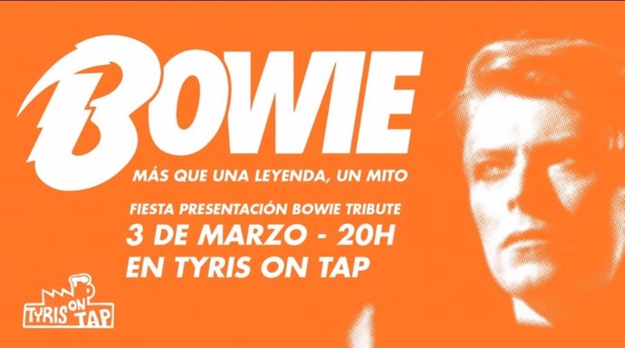 Cartel del evento sobre David Bowie