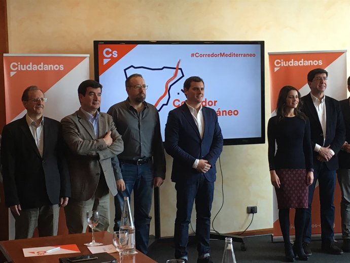 Fernando Giner, J.C.Girauta, Albert Rivera,   Inés Arrimadas, Juan Marín