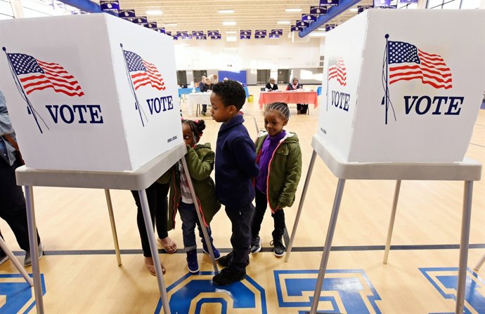 Urnas en las elecciones de Estados Unidos