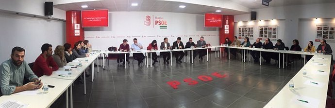 Reunión de la Ejecutiva provincial del PSOE de Huelva