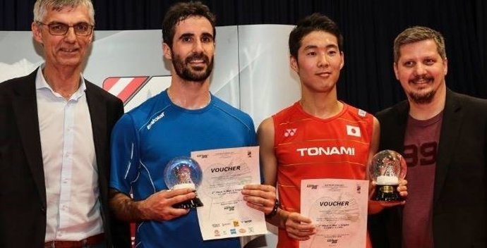Pablo Abián, subcampeón del Open de Austria de bádminton